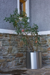 Edelstahl Blumenkübel 50cm