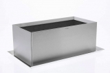 Edelstahl Blumenkasten 21x43x18cm