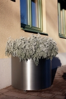 Edelstahl Blumenkübel &Oslash;60cm, H=48cm